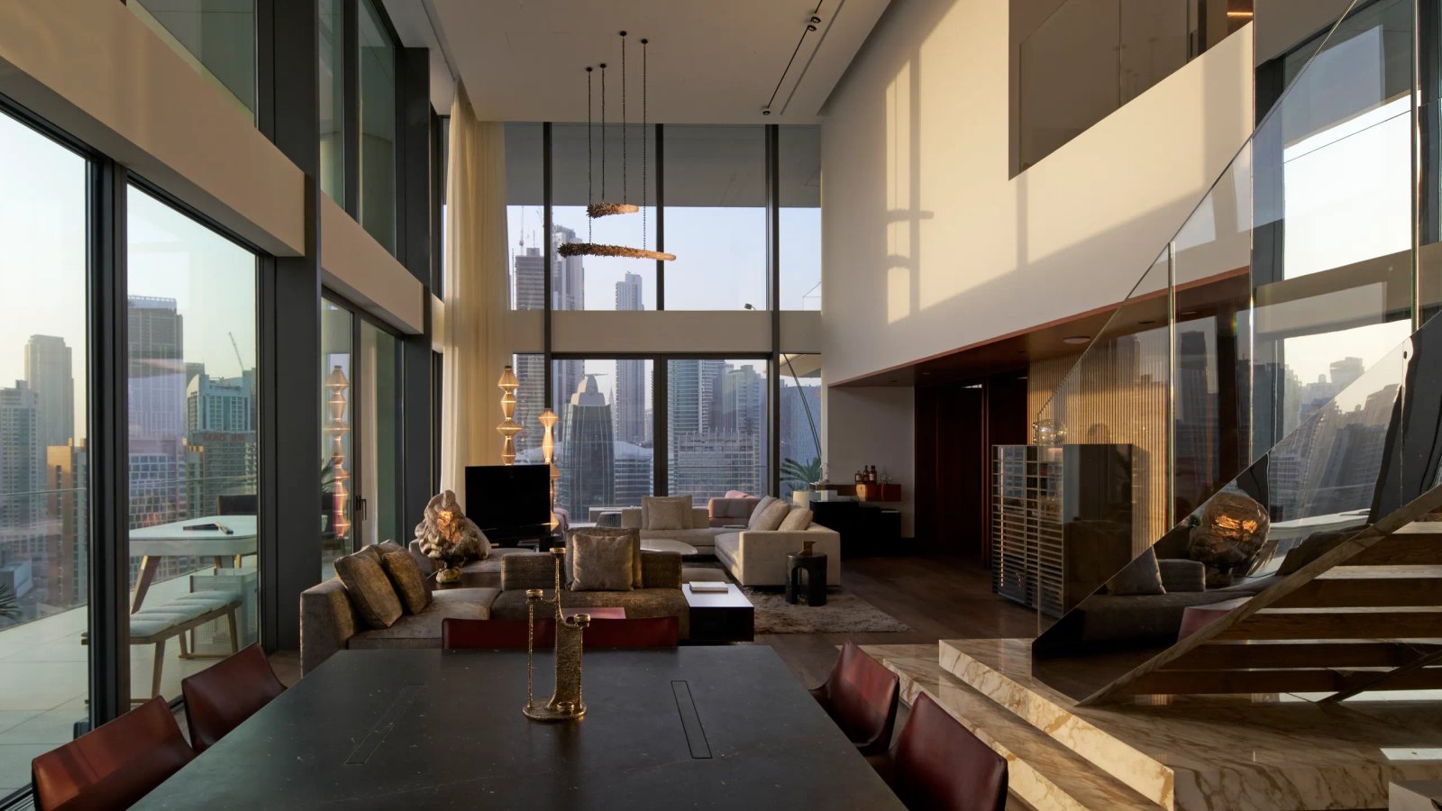 Modern duplex apartment interior